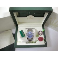 Rolex replica datejust acciaio blu brillantini jubilèè orologio replica copia