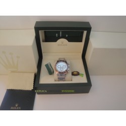 Rolex replica daytona acciaio brown bezel ice dial orologio replica copia