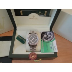 Rolex replica datejust acciaio full brillantini black centenario jubilèè orologio replica copia