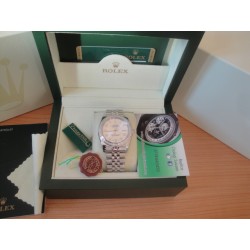 Rolex replica datejust acciaio full brillantini argentèè arab jubilèè orologio replica copia
