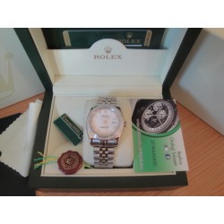 Rolex replica datejust acciaio full brillantini white roman jubilèè orologio replica copia