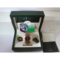 Rolex replica daydate oro giallo black dial orologio replica copia