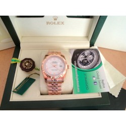 Rolex replica datejust rose gold white dial jubilèè orologio replica copia
