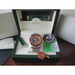 Rolex replica deepsea seadweller 44mm colors orange orologio replica copia