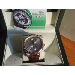 IWC replica portofino rose gold argentèè dial strip leather orologio replica copia