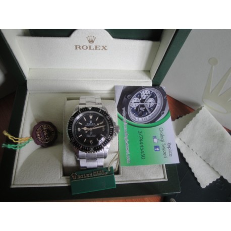 Rolex replica submariner vintage acciaio 369 black dial orologio replica copia