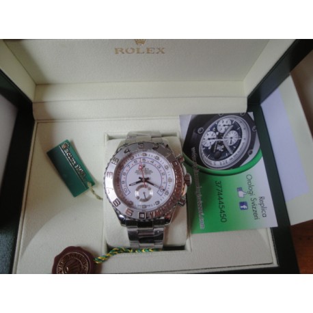 Rolex replica yacht master II regatta acciaio white dial orologio replica copia