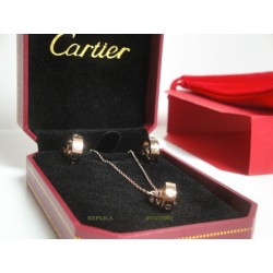 Cartier replica love completo orecchini e collana oro rosa imitazione perfetta