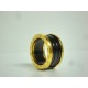 Bulgari replica anello B.ZERO1 oro giallo ceramica nero imitazione perfetta