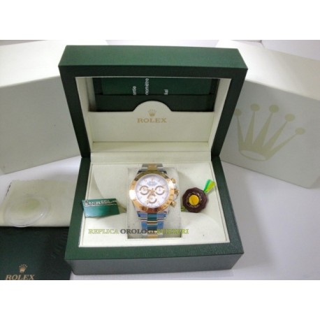 Rolex replica daytona acciaio oro white dial orologio replica copia