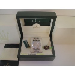 Rolex replica datejust acciaio argentèè brillantini oyster orologio replica copia